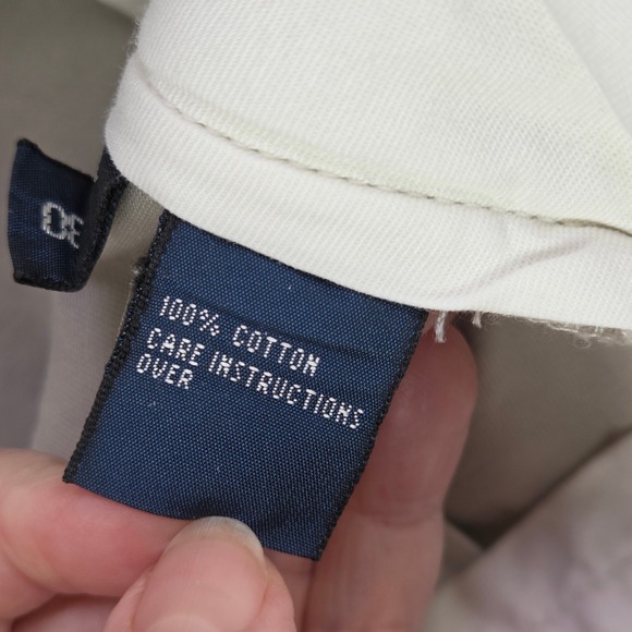 Vtg Polo by Ralph Lauren Andrew Pants Men's 34x20 Y2K Baggy Pleated Beige - Picture 4 of 9